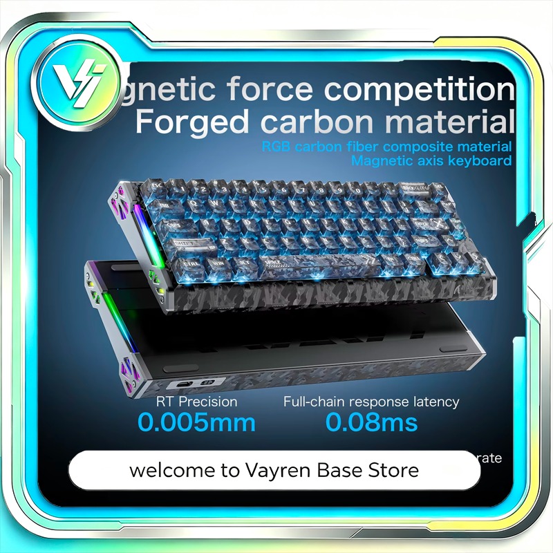 Gaming Keyboard No Rgb - Teclado com eixo magnético de fibra