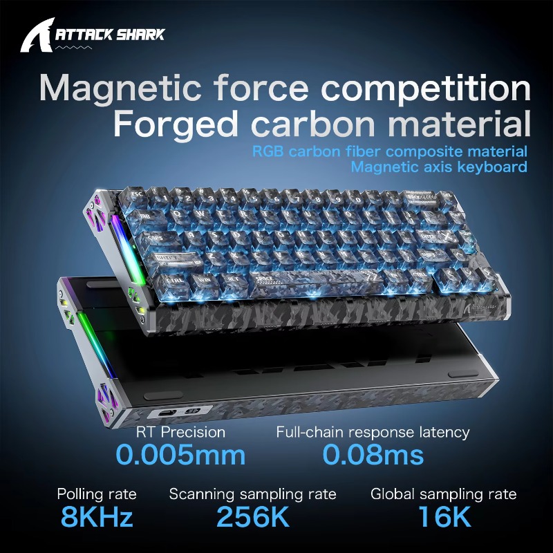 Teclado com eixo magnético de  - Gaming Keyboard No Rgb avaliação e preço