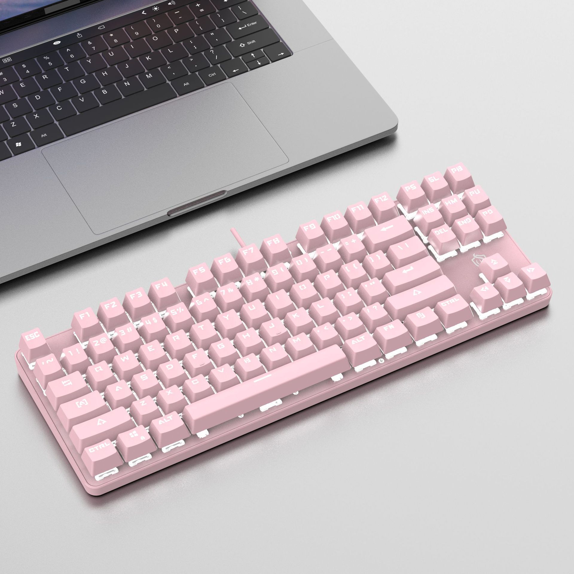 87 Key Mechanical Keyboard Blu - Keyboard Gaming Blue Switch avaliação e preço