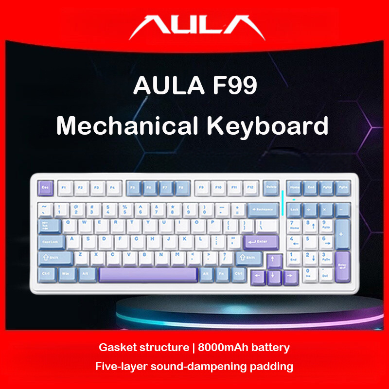Teclado Mecânico AULA F99, Mod - Gaming Keyboard No Rgb avaliação e preço