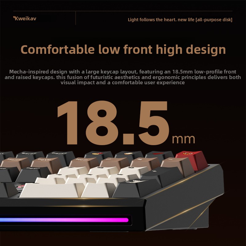 Teclado Mecânico WEIKAV NUT108 - Gaming Keyboard Nearby avaliação e preço
