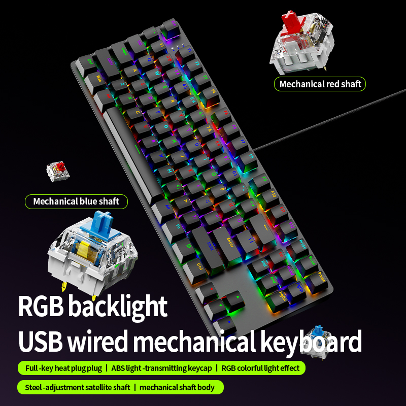 Teclado Mecânico para Jogos AK - Keyboard Gaming Blue Switch avaliação e preço