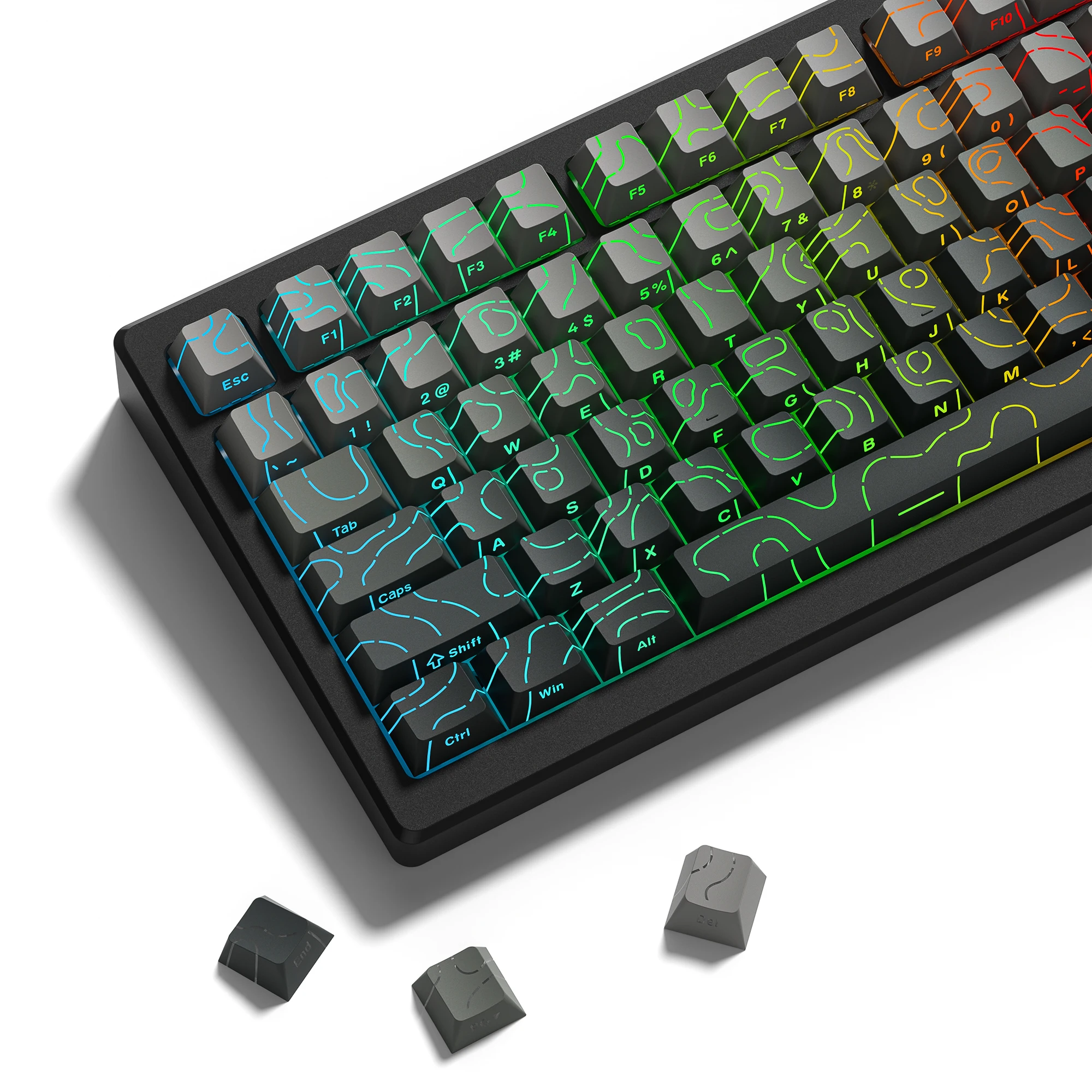 134 teclas polar day topográfi - Gaming Keyboard Nearby avaliação e preço